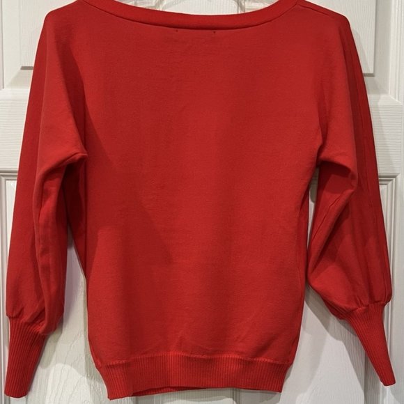 New York & Company Asymmetrical Button Sweater Size: XSmall - Picture 3 of 3